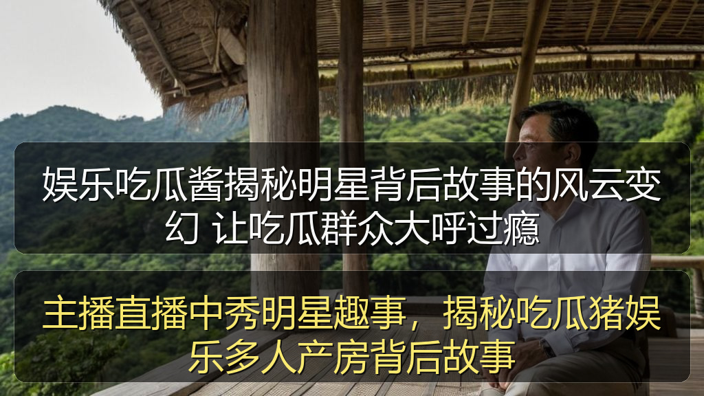 主播直播中秀明星趣事，揭秘吃瓜猪娱乐多人产房背后故事