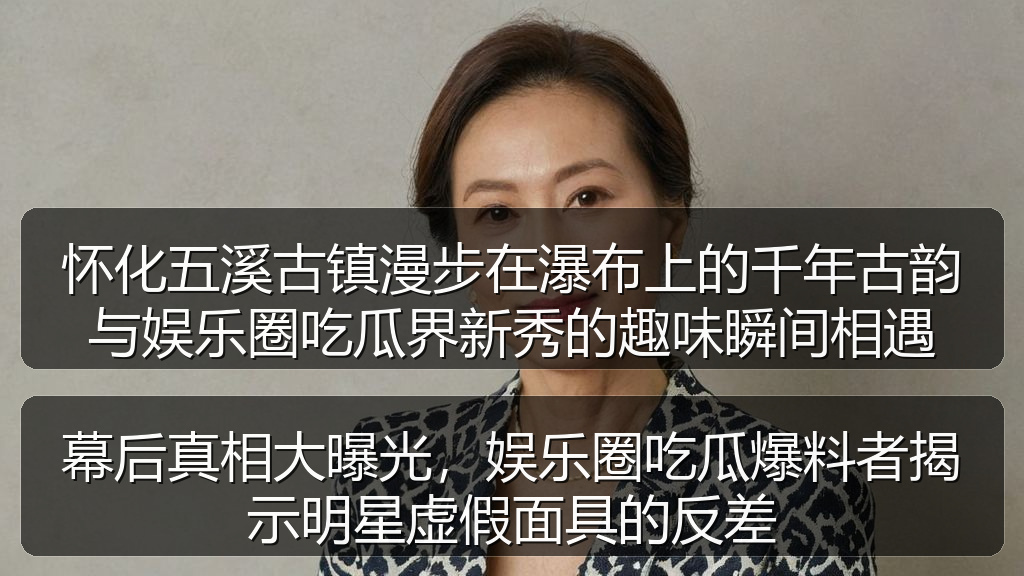 幕后真相大曝光，娱乐圈吃瓜爆料者揭示明星虚假面具的反差