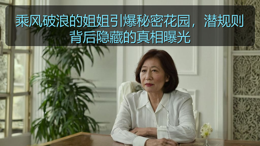 乘风破浪的姐姐引爆秘密花园,潜规则背后隐藏的真相曝光