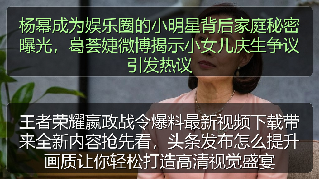 杨幂成为娱乐圈的小明星背后家庭秘密曝光，葛荟婕微博揭示小女儿庆生争议引发热议
