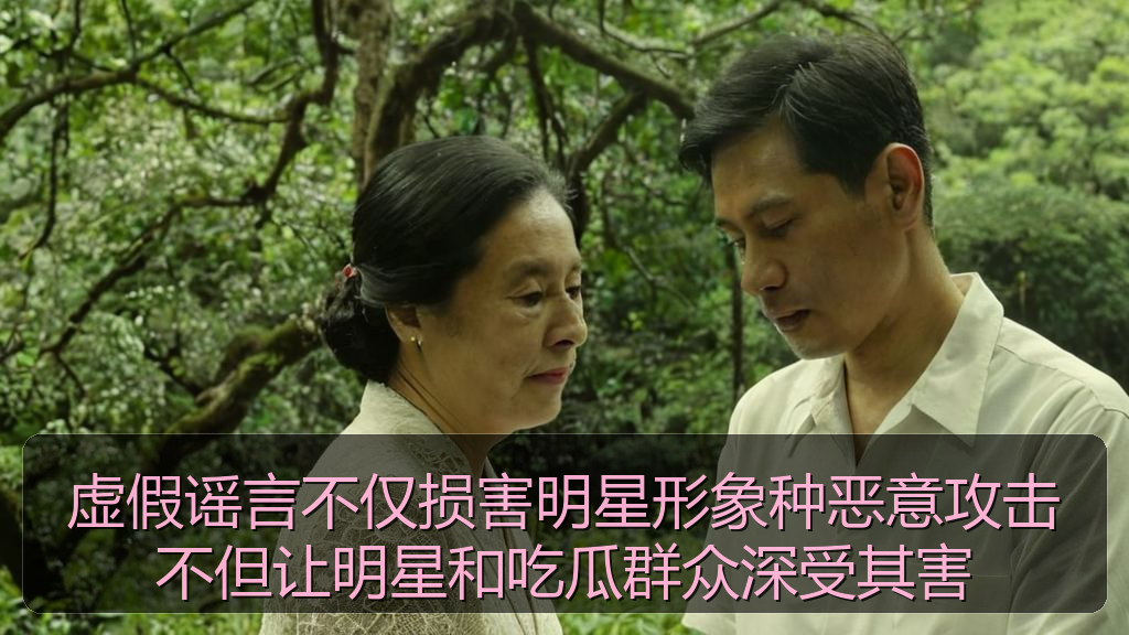 虚假谣言不仅损害明星形象种恶意攻击不但让明星和吃瓜群众深受其害