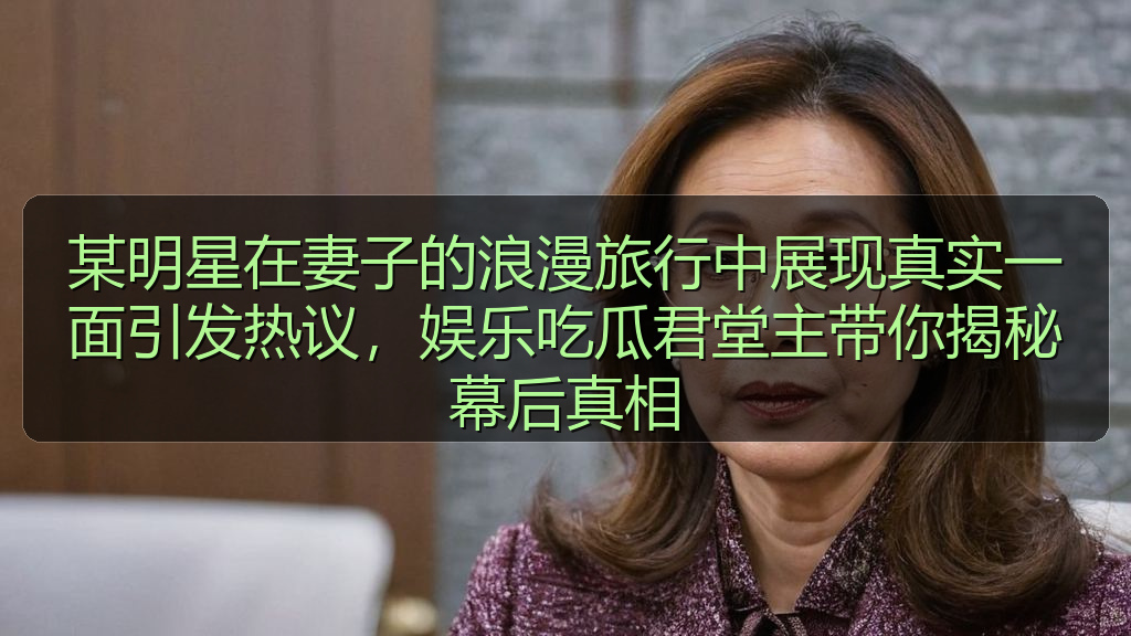 某明星在妻子的浪漫旅行中展现真实一面引发热议，娱乐吃瓜君堂主带你揭秘幕后真相