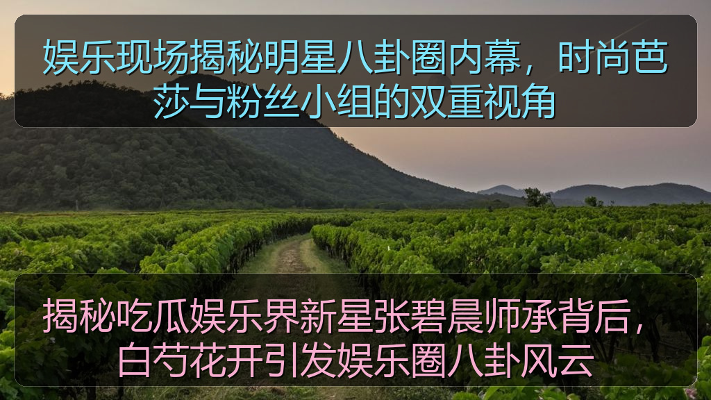 娱乐现场揭秘明星八卦圈内幕,时尚芭莎与粉丝小组的双重视角
