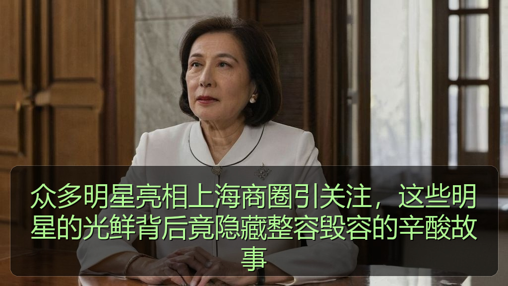 众多明星亮相上海商圈引关注，这些明星的光鲜背后竟隐藏整容毁容的辛酸故事